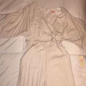 GB girls light pink romper